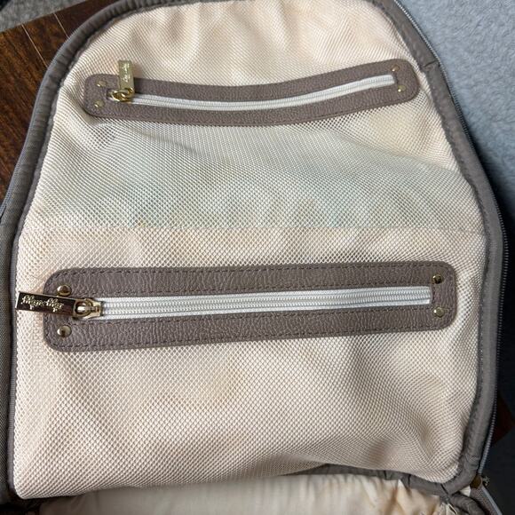 Itzy Ritzy Boss Plus Diaper Bag Backpack Vanilla Latte Vegan Leather BossMom - Picture 6 of 10